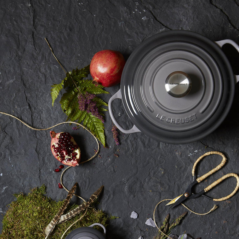 Signature Cast Iron Round Casserole 28cm - Flint