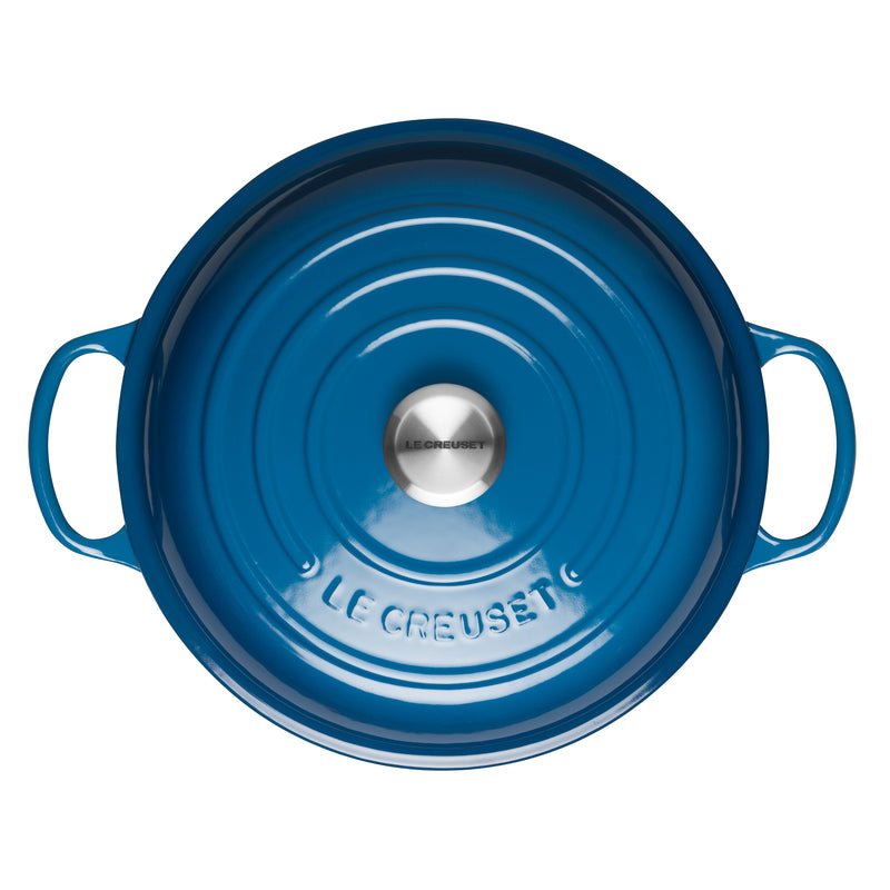 Signature Cast Iron Shallow Casserole 26cm - Marseille Blue