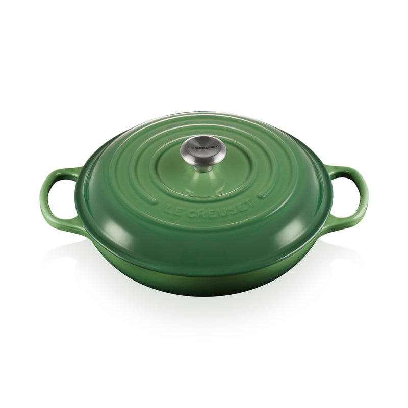 Signature Cast Iron Shallow Casserole 30cm - Bamboo