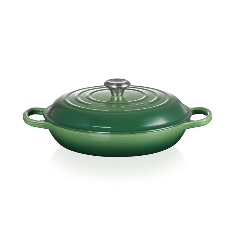 Signature Cast Iron Shallow Casserole 30cm - Bamboo