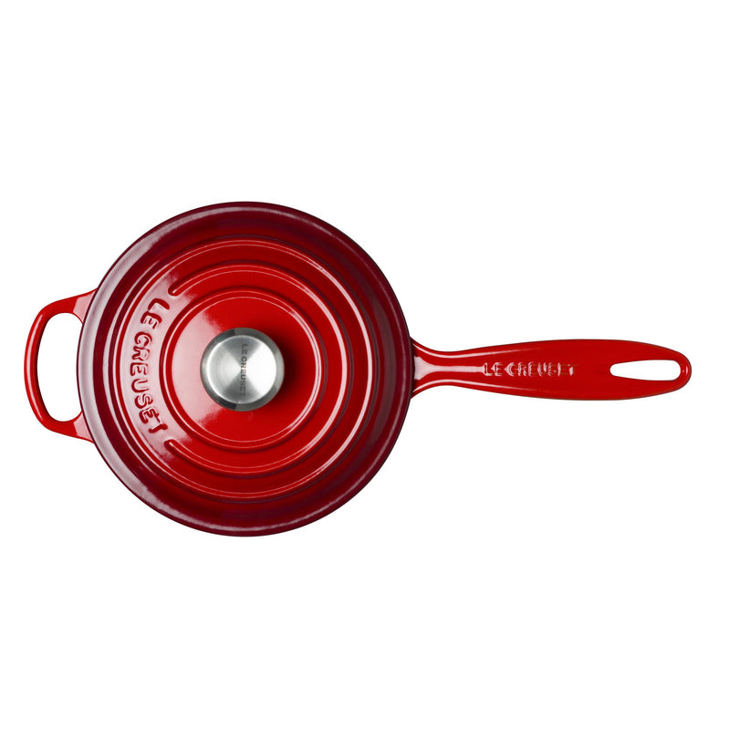 Signature Cast Iron Saucepan 18cm - Cerise