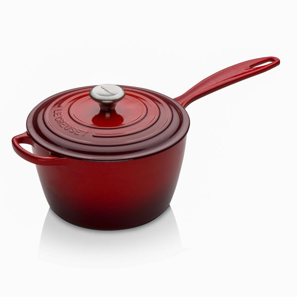 Signature Cast Iron Saucepan 20cm - Cerise