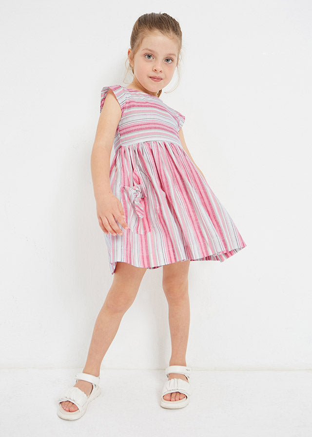 Stripes Dress - Hibiscus