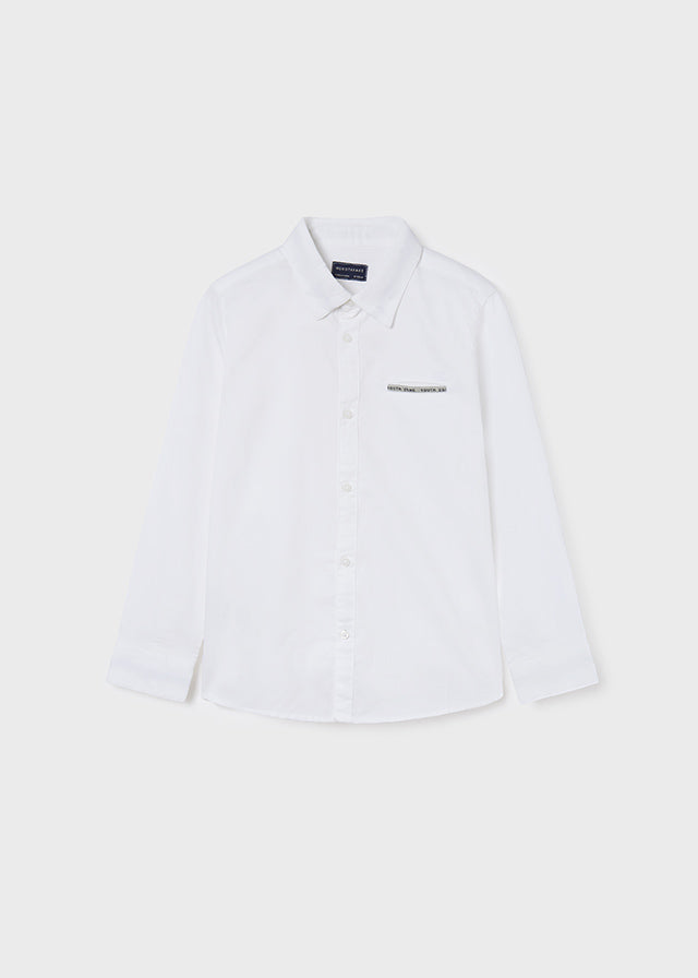 Long Sleeve Dress Shirt - White