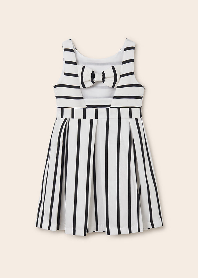 Stripes Dress - White/black