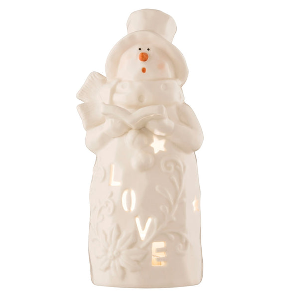 Love Snowman Votive