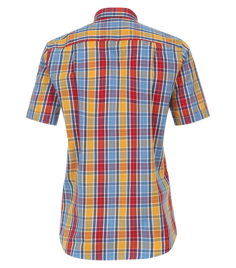 Short Sleeve Check Shirt - Red