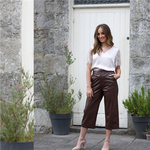 Ellyn Cropped Trouser - Peat