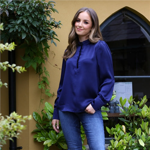 Veda Blouse - Navy