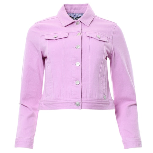 Liana Denim Jacket - Lilac