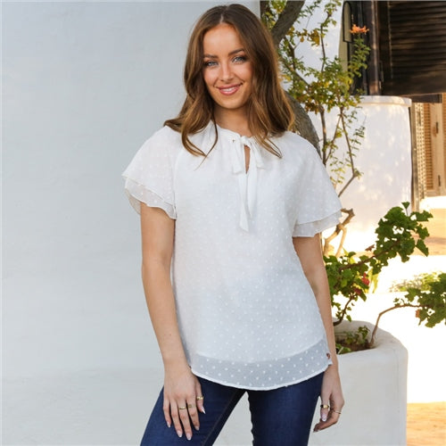 Francesca Top - Optic White