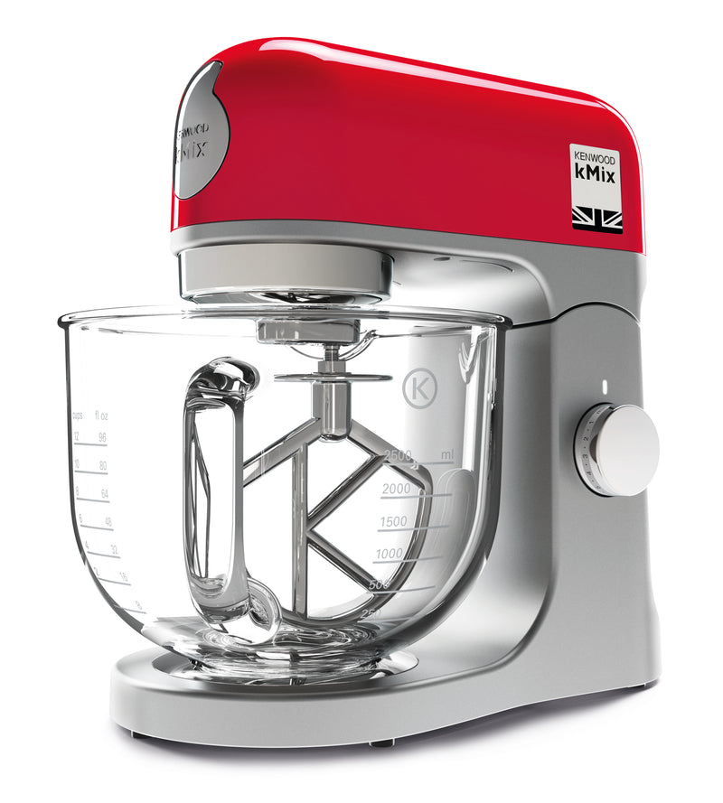 KMix Stand Mixer Red - With Glass Mixing Bowl