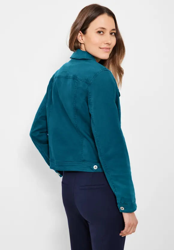 Denim Jacket - Teal Blue