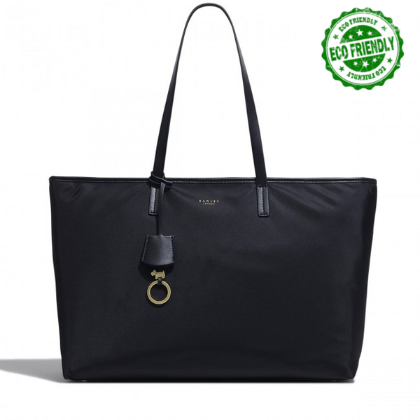 Finsbury Park Large Ziptop Shoulder Bag - Black