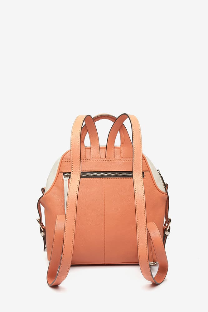 Premium Leather Backpack - Orange