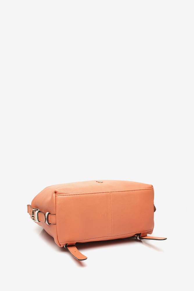 Premium Leather Backpack - Orange