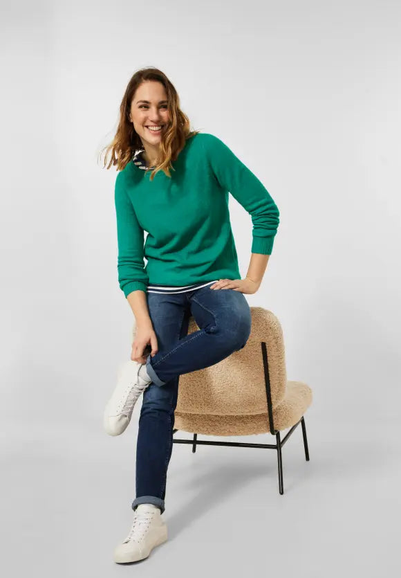 Cosy Jumper - Green Melange