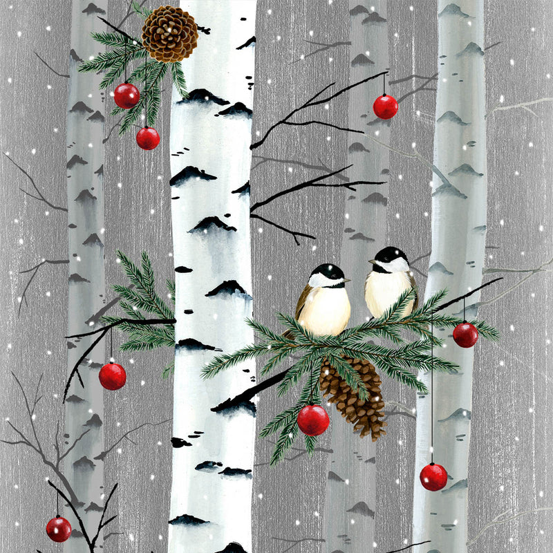 Pack Of 20 Napkins - Birch & Birds