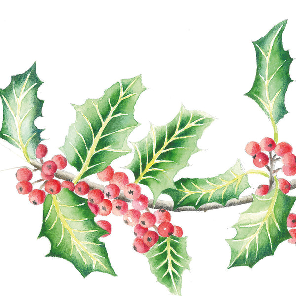 20 Pack Napkin - Holly Branch