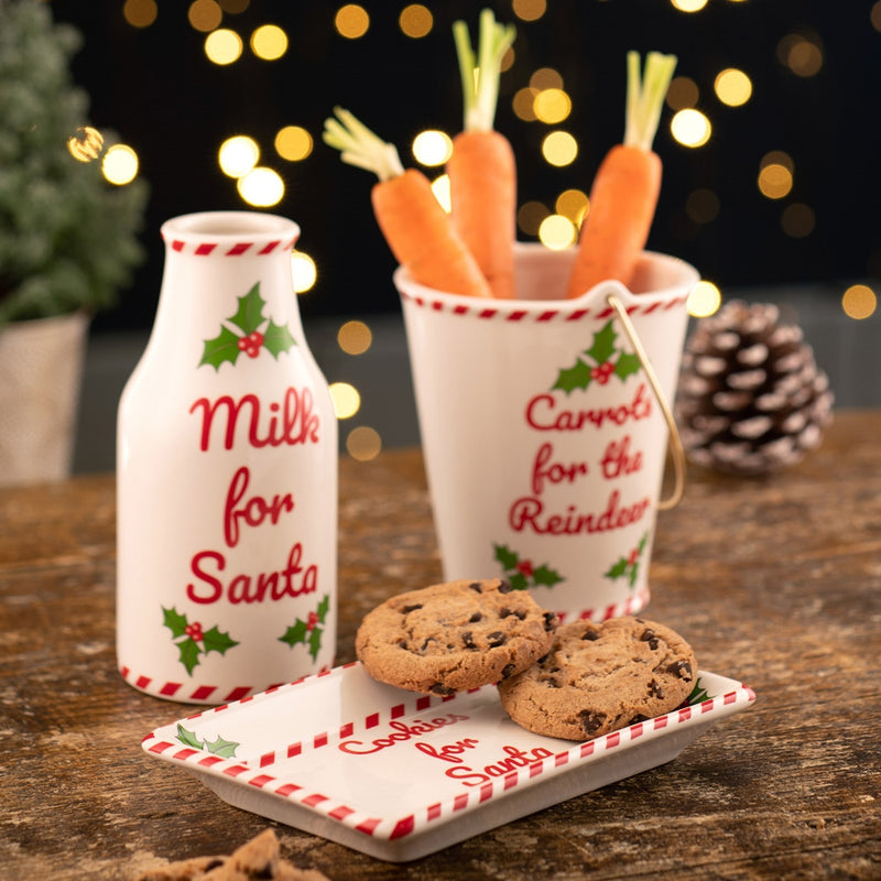 Santas Visit Set - Milk, Cookies & Carrots