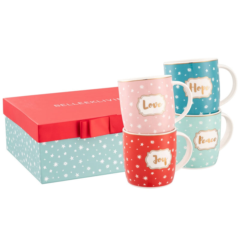 Love Peace Joy & Hope Mug Set