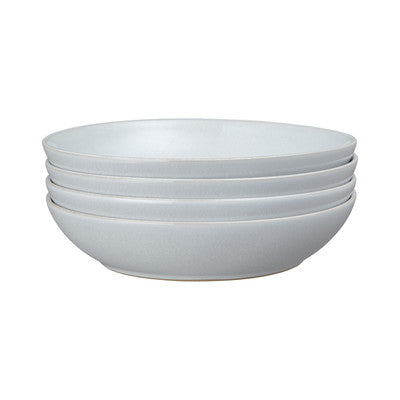 Intro Stone White 4 Piece Pasta Bowl Set