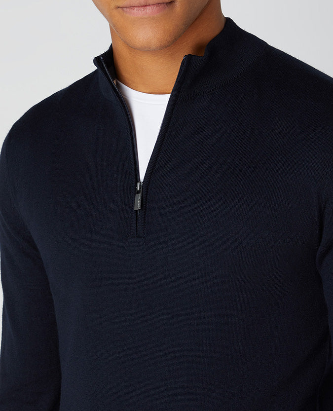 Half Zip Sweater - Navy2