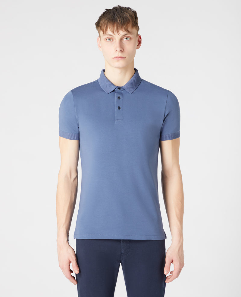 Short Sleeve Polo - Air Force Blue