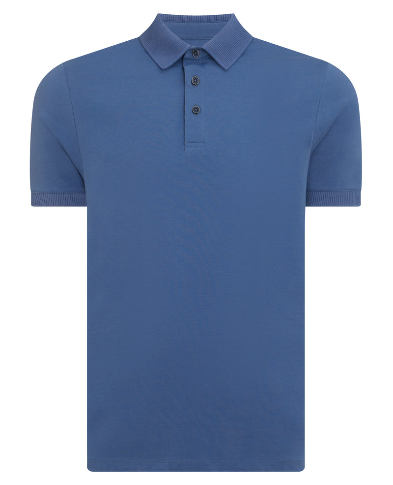 Short Sleeve Polo - Air Force Blue