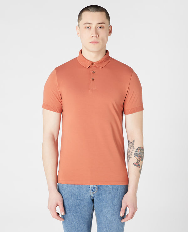 Short Sleeve Polo - Light Brick