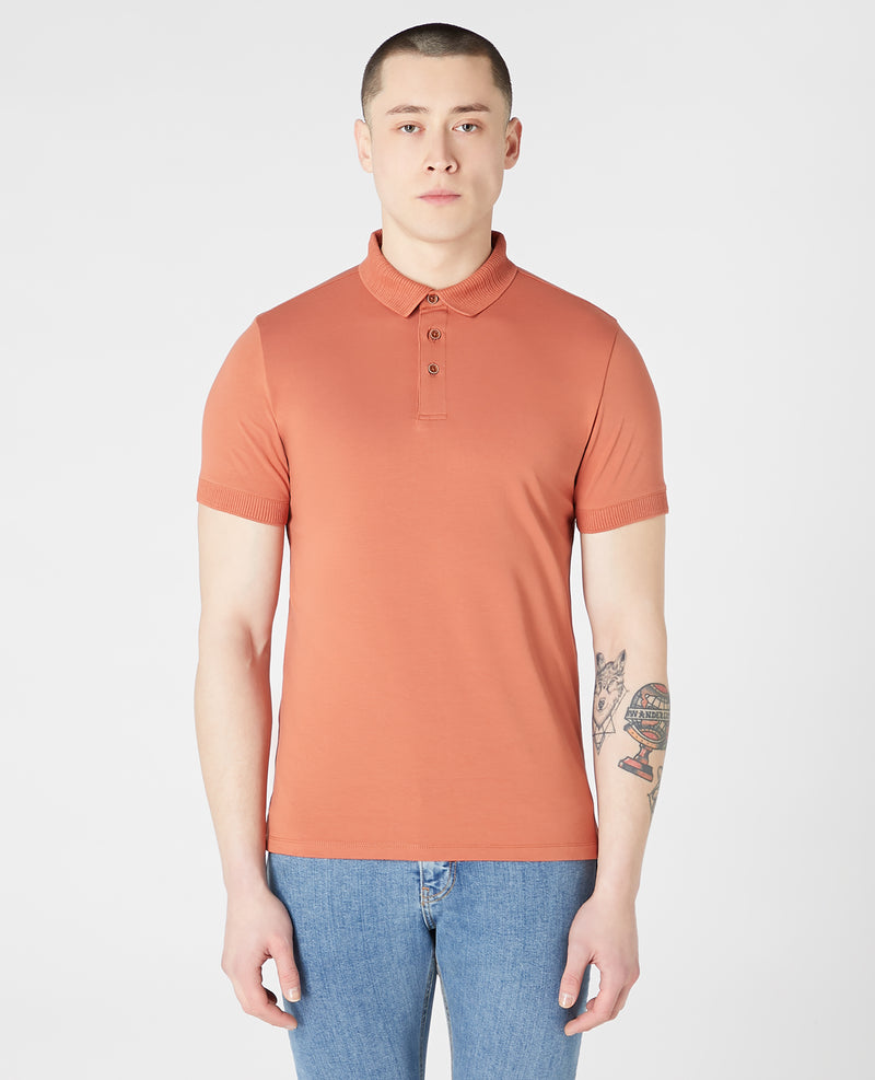 Short Sleeve Polo - Light Brick