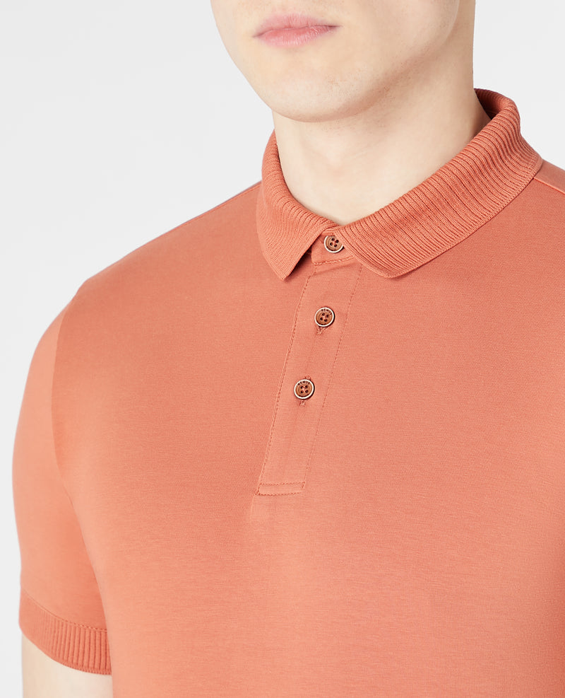 Short Sleeve Polo - Light Brick