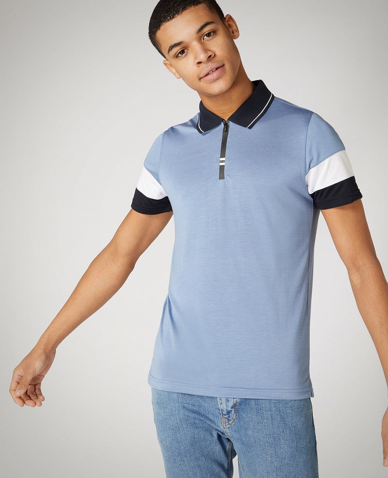 Short Sleeve Polo - Sky Blue