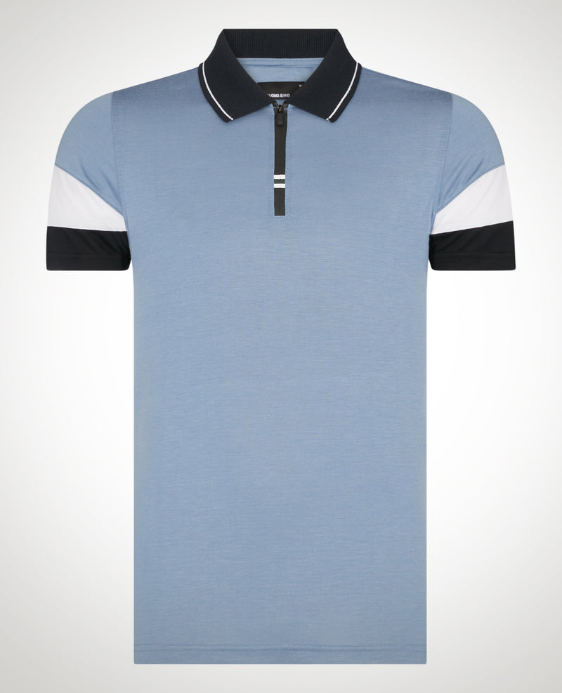 Short Sleeve Polo - Sky Blue