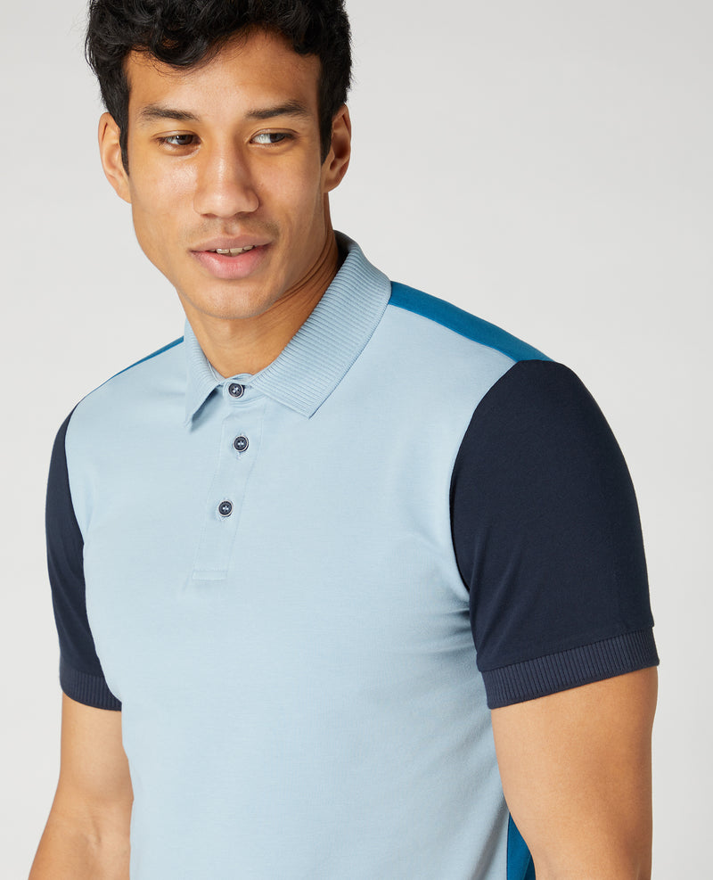 Short Sleeve Polo - Sky Blue