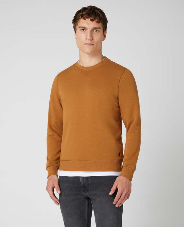 Crew Neck Sweatshirt - Tan