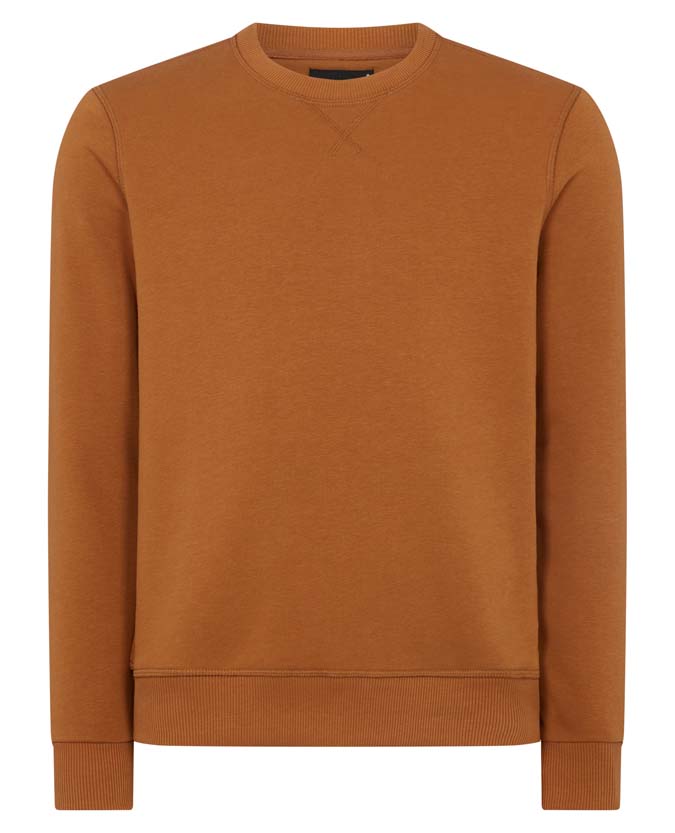 Crew Neck Sweatshirt - Tan