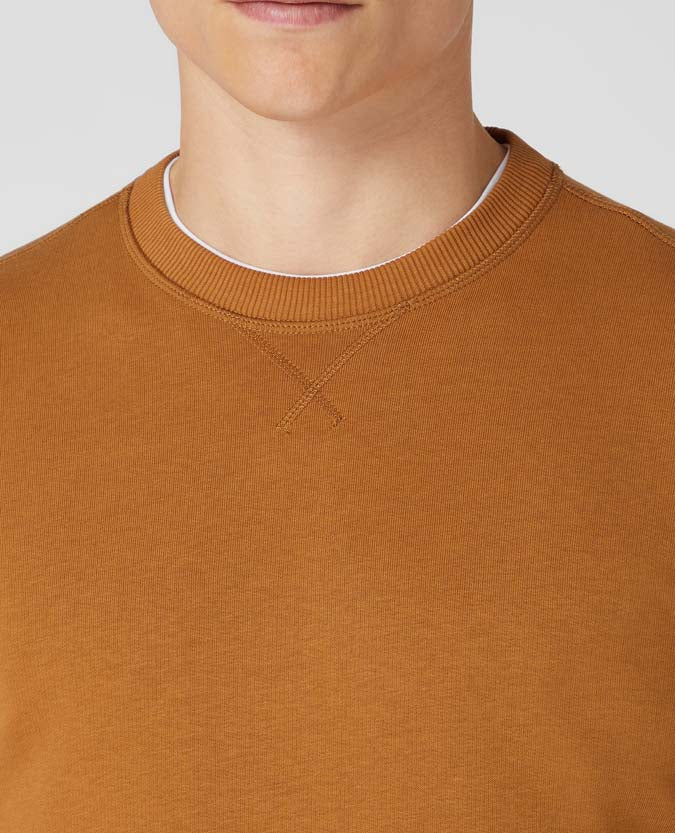 Crew Neck Sweatshirt - Tan