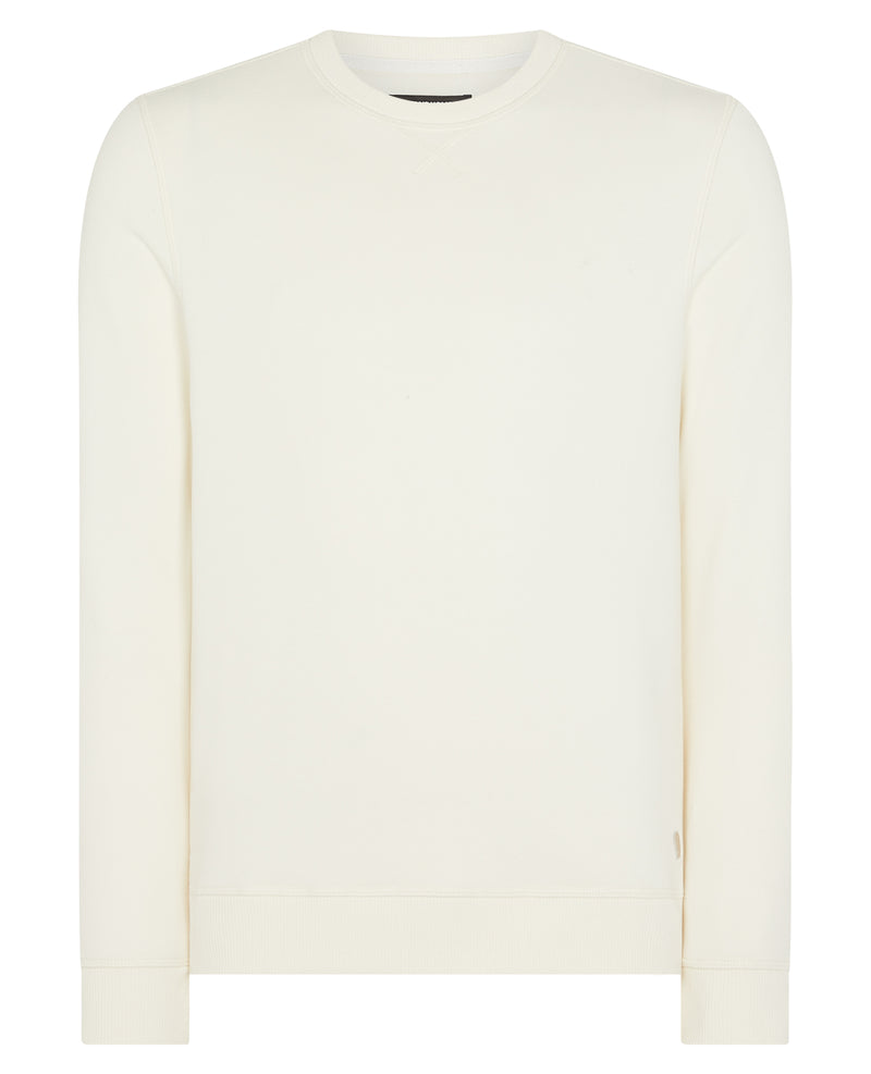 Round Neck Sweatshirt - Cream