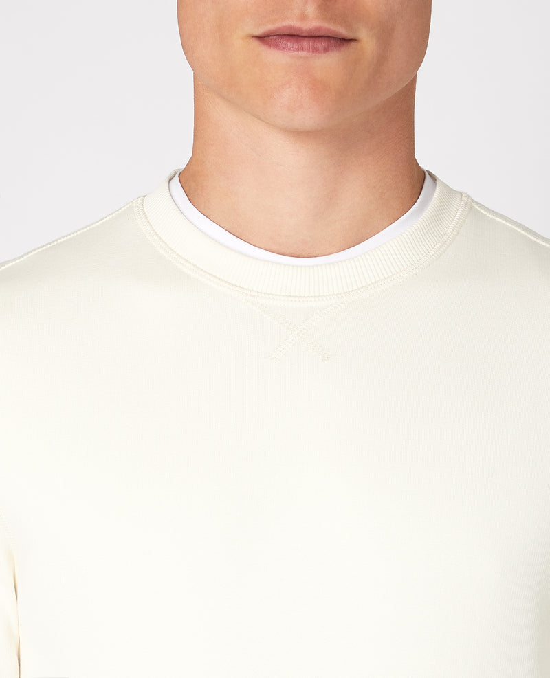 Round Neck Sweatshirt - Cream