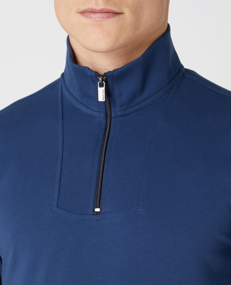 Half Zip Sweatshirt - Dark Blue