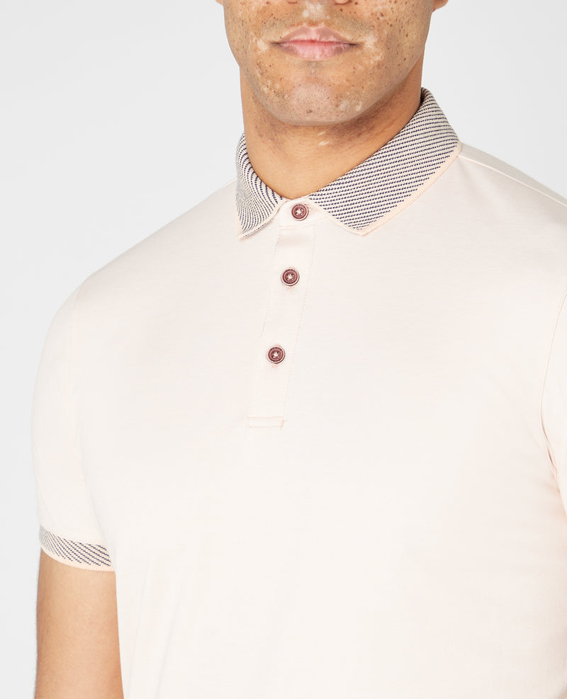 SS Polo Shirt - Light Pink