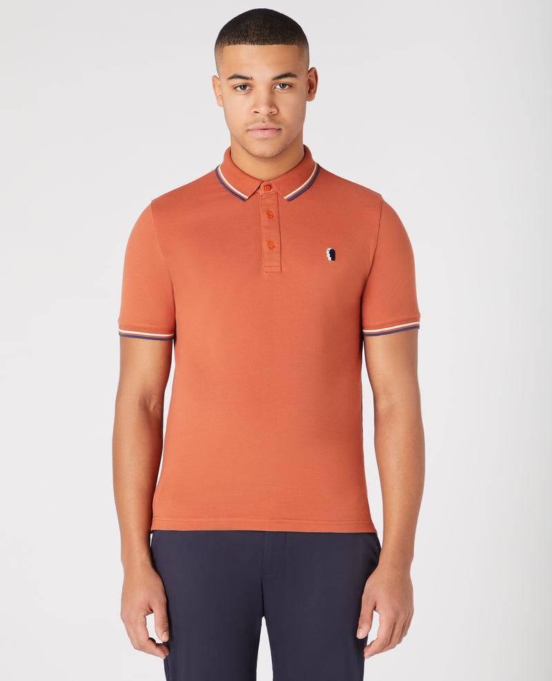 Short Sleeve Polo - Light Brick