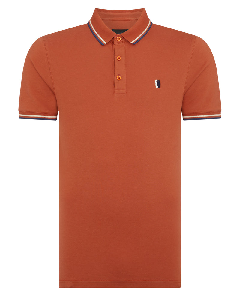 Short Sleeve Polo - Light Brick