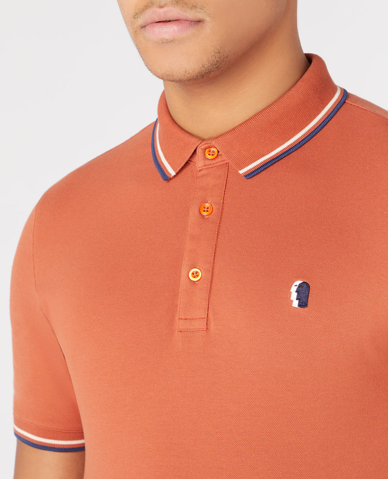 Short Sleeve Polo - Light Brick