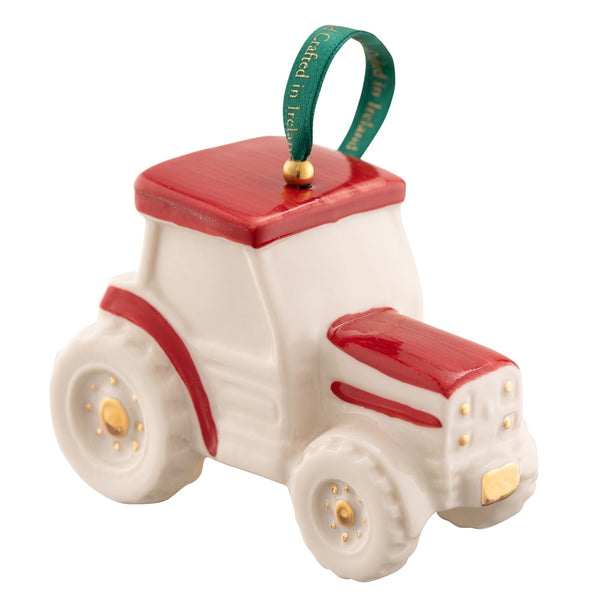 Tractor Ornament - Red