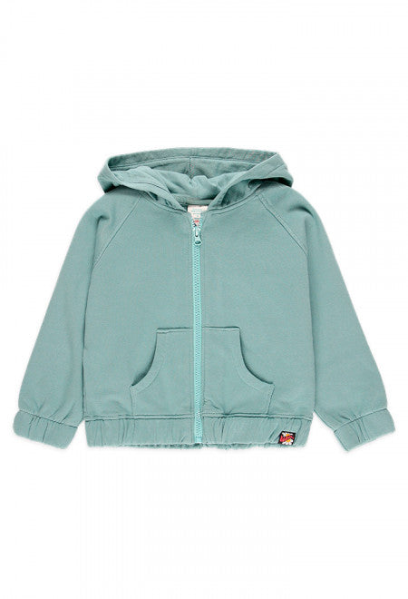 Fleece Hooded Jacket - Eucalyptus