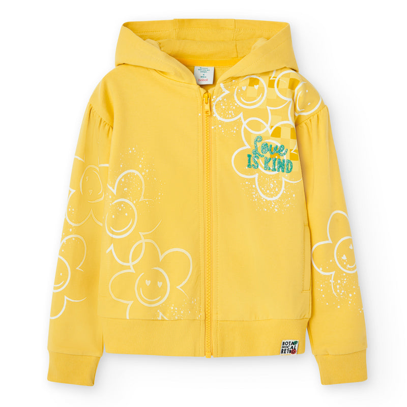 Hooded Fleece Jacket - Mimosa