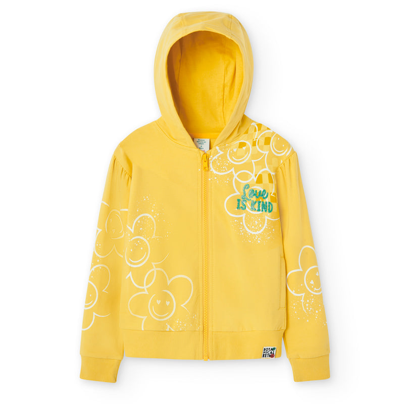 Hooded Fleece Jacket - Mimosa