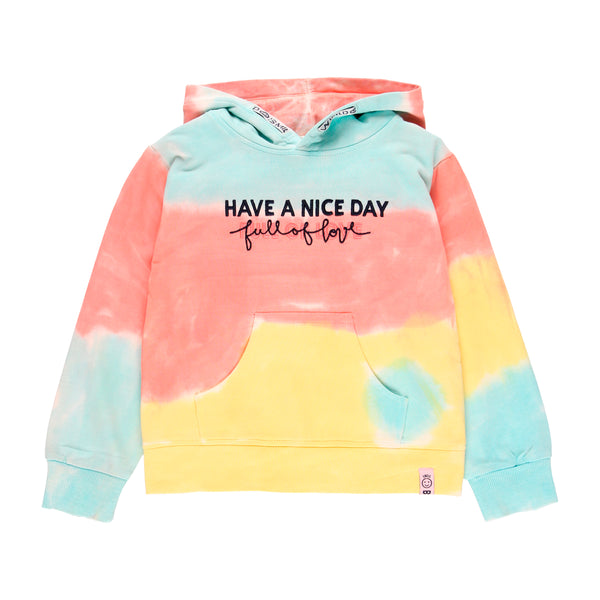 Tie Dye Fleece Sweatshirt - Bubblegum